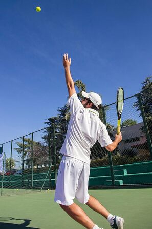 Тенісний ракети для дорослих, 27 дюймів, легкі, з чохлом, підходять для жінок та чоловіків, початківців та досвідчених гравців, чорно-жовті