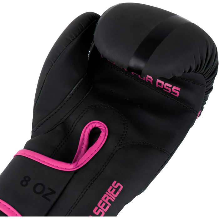 Дитячі боксерські рукавички PSS Black Series зі шкіри, 4oz 6oz 8oz, для хлопців і дівчат 3-14 років, для боксу, муай-тай, кікбоксингу, чорні, червоні, зелені, рожеві, фіолетові