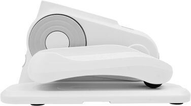 Еліпсотренажер електричний, міні-еліпсотренажер з пультом дистанційного керування та неслизьким килимком, 12 швидкостей, тихий, для офісу, підлітків, людей похилого віку (білий)