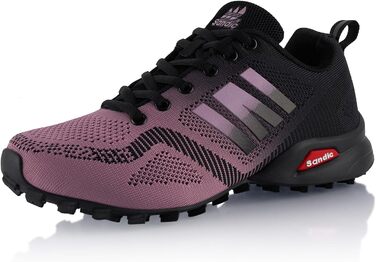 Трекінгові черевики для жінок та чоловіків, дихаючі, для трекінгу та трейлраннінгу, розмір 39 EU, фіолетово-чорні