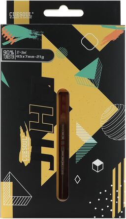 Дартс набір CUESOUL JIHO S1-S8, 21/22/23 г, сталева вістря, 90% вольфрам, з уніфікованим ROST T19 оперенням