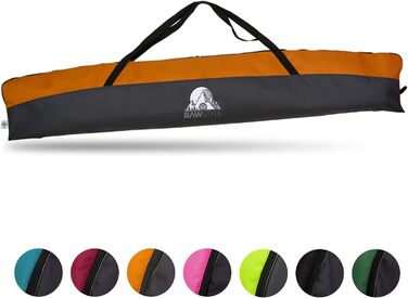 Чохол для лиж Rawstyle 160/180/190 см, водонепроникний, для дорослих, зберігання та транспортування лиж і палиць, модель 2, для зимових видів спорту