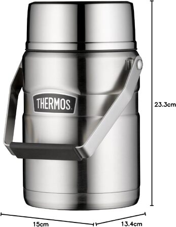 Термос STAINLESS KING з нержавіючої сталі, 1.2 л, темно-синій матовий (Midnight Blue), для гарячих та холодних напоїв