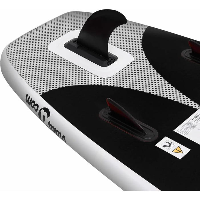 Надувна SUP-дошка ZEYUAN 300x76x10 см з веслом, сидінням і аксесуарами, чорна – комплект для сап-серфінгу