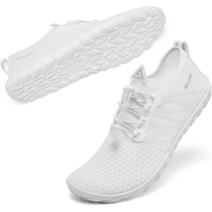 Водні черевики Raqua для плавання та відпочинку на пляжі (Унісекс, 42 EU, Hd137 White)