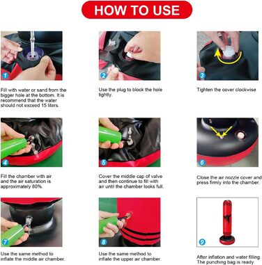 Дитячий боксерський мішок на підставці, 160 см, червоний. Мішок для кікбоксингу, боксерський манекен, іграшки для активного відпочинку на вулиці