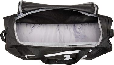 Спортивна сумка Under Armour UA Roland Duffle MD для чоловіків, універсальна та міцна, зручні відділення, чорна/біла, One Size