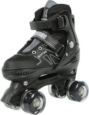 Інлайнери для дітей та дорослих | Роликові ковзани з великими колесами 76 мм | Регульовані інлайнери для дітей, підліток та дорослих | Безпечні роликові ковзани для активного відпочинку | Інлайнери з підсвічуванням, подарунок для дітей та підлітків, розмі