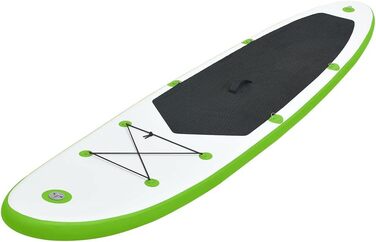 Надувна SUP-дошка для серфінгу vidaXL, комплект, 330x72x10 см, зелена