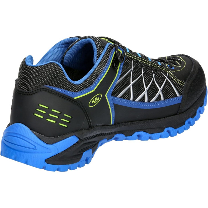 Кросівки для бігу по пересічній місцевості Brütting Unisex Mount Root, 44 EU, чорний, синій, лимонний