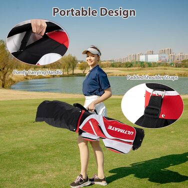 LIFEZEAL Комплект жіночого гольф-сета: ключки, сумка, драйвер, фейрвей, гібрид, айрон (6-9, P), паттер