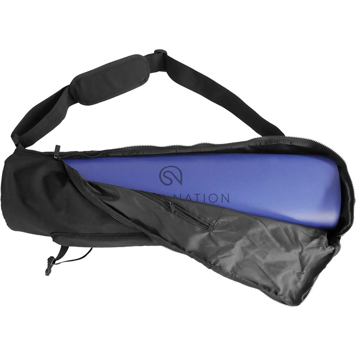 Сумка для йогамату Shanti Nation Mat Bag XL чорного кольору - зручна та практична, підходить для Shanti Mat Pro XL та матів шириною 68 см