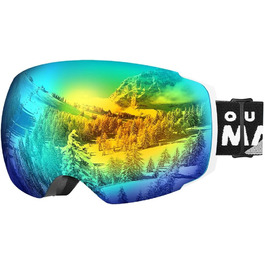 OutdoorMaster PRO: Скі-маска унісекс з змінними лінзами | Захист від сонця, проти запотівання | Для тих, хто носить окуляри