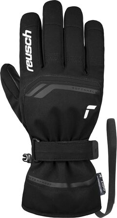 Чоловічі лижні рукавички Reusch Primus R-Tex XT, водонепроникна мембрана, теплі зимові софтшелові рукавички для снігу, чорні/білі, розмір 11