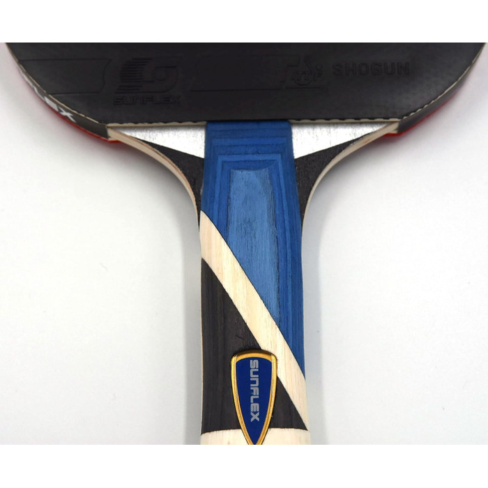 Столівідний тенісний ґратка Sunflex® Dynamic A40 | Змагальний ґратка для настільного тенісу | Покриття Shogun, сертифікований ITTF | Анатомічна форма ручки | Легкий |