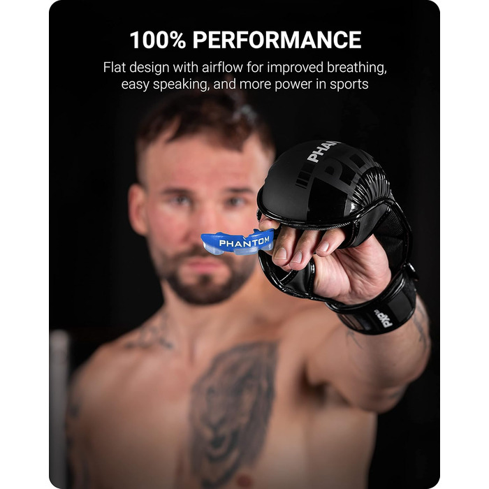 Капа спортивна Phantom Athletics для боксу та єдиноборств, доросла (синя)