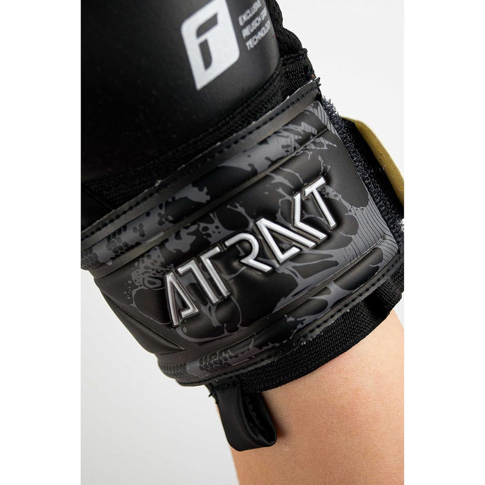Воротарські рукавички Reusch Attrakt Infinity для дорослих, чорні, розмір 9, з відмінним зчепленням та внутрішнім швом, унісекс
