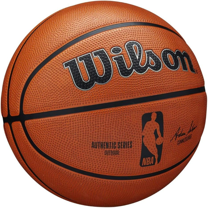 Баскетбольний м'яч Wilson NBA Authentic Series для вулиці, універсальний, для дорослих