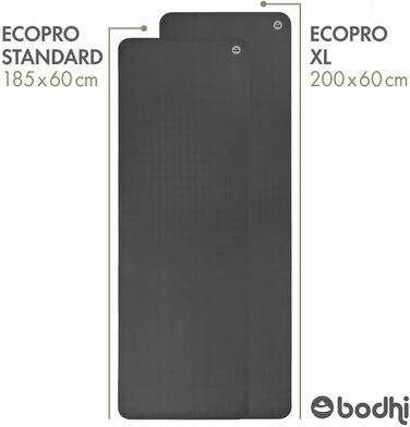Йога-мат Bodhi ECO PRO DIAMOND 185x60 см, натуральний каучук, ультра зчеплення, екологічний, професійний, для пілатесу, гімнастики, динамічного й гарячого йоги, фіолетовий