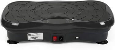 Вібраційна платформа для фітнесу XUANYU Shaper – Рюттельплатте з Bluetooth, LCD-дисплеєм та тренувальними гумками (Чорний)