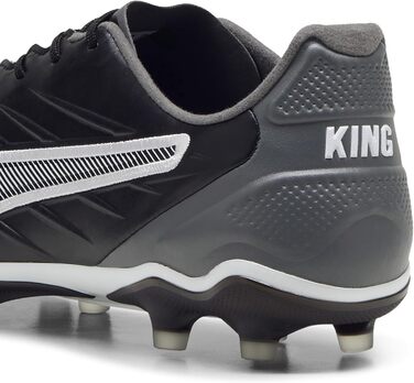 Футбольне взуття PUMA King Pro Fg/Ag, 45 EU, чорний/білий/темно-сірий