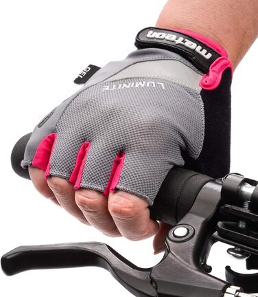 Рукавички велосипедні Meteor Radhandschuhe Gel GX31 Green для MTB, дорослих та дітей. Рукавички для гірського велосипеда, даунхілу, хайкінгу. Рожевий, XL