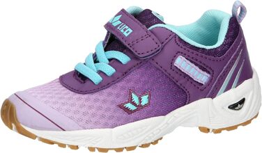 Дитячі кросівки Lico Barney для хлопчиків: текстиль, штучна шкіра, блакитний та неоновий зелений (39 EU, фіолетово-бірюзовий)