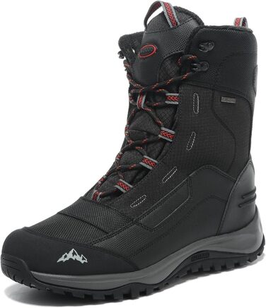 Чоловічі зимові чоботи Winter, утеплені хутром, теплі, водонепроникні (43 EU, чорний, сірий)