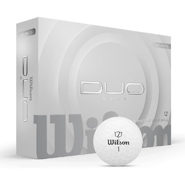 Гольф-м'ячі Wilson Duo Soft, білі, модель 2025