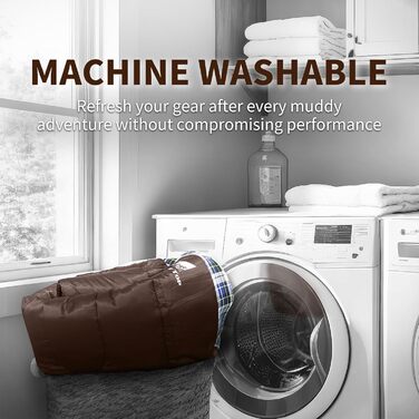 Сплячий мішок GEERTOP XXL 4 сезони, фланель, 220x100 см, для дорослих, кемпінг, подорожі, туризм (колір: коричневий)