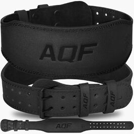 Шкіряний важкоатлетичний пояс AQF 4'' та 6'' для підтримки попереку, з м’якою підкладкою та сталевою пряжкою, для бодібілдингу і фітнесу