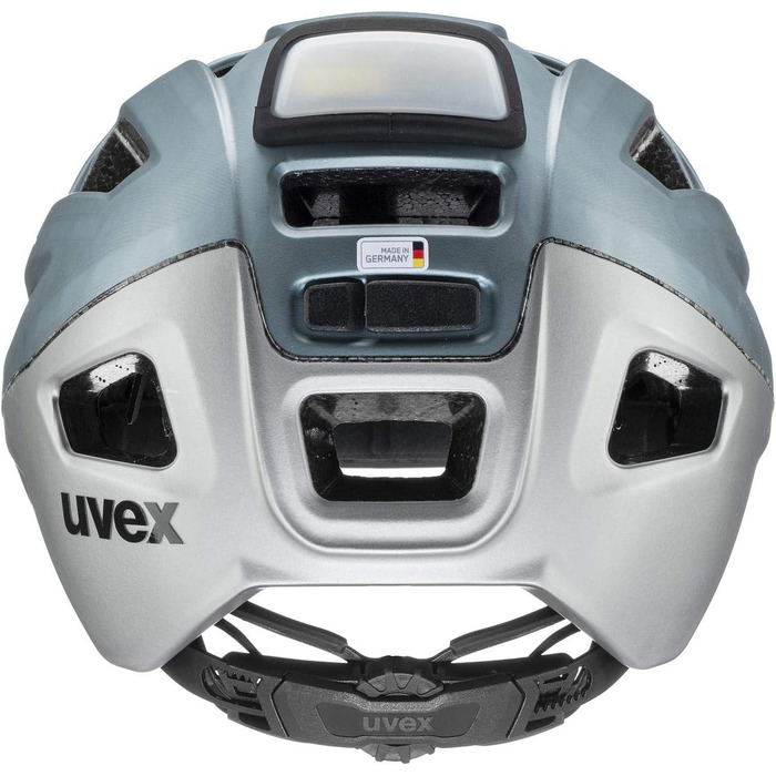 Велосипедний шолом Uvex Finale Light 2.0 з LED, для міста, жінок і чоловіків, розмір 56-61 см, синій матовий, знімна підкладка