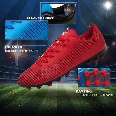 Футбольні бутси для чоловіків та дітей: професійні, з шипами, для тренувань на траві (FG/AG)