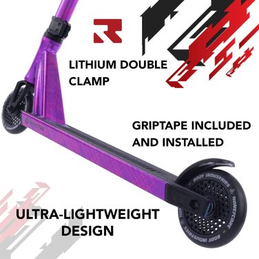 Трюковий самокат Root Industries Invictus ETCH Black для дітей та дорослих, професійний, чорний, колеса Pro