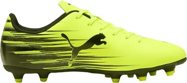 Кросівки футбольні PUMA Attacanto Firm для штучного ґрунту, білі/чорні, 44 EU, Yellow Alert