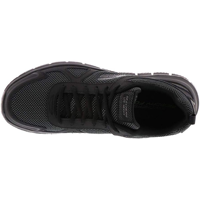 Чоловічі кросівки Skechers Track Scloric, чорний колір, шкіра та сітка