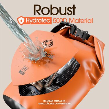 Earth Pak Packsack Rolltop 30L Оранжевий - Водонепроникний рюкзак для каякінгу, туризму, риболовлі та відпочинку на природі