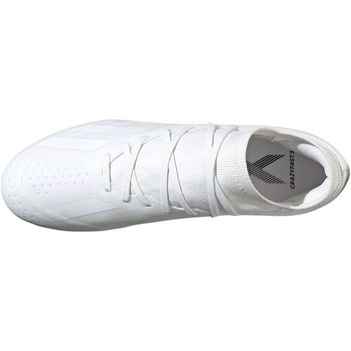 Кросівки футбольні adidas X Crazyfast.3 FG для гри на твердому ґрунті, Cloud White/Power Blue/Red, розмір 12.5 (жіночий) / 11.5 (чоловічий)