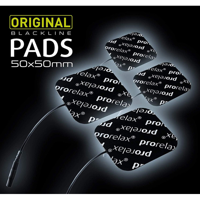 Prorelax TENS/EMS Duo Comfort Blackline: електростимулятор для м'язів та зняття болю | 2 терапії в одному пристрої, великий дисплей