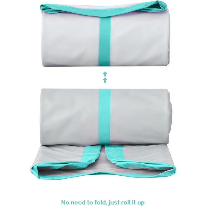 Надувна гімнастична килимок LSLIFE для дому, 5м, з електричним насосом. Підходить для гімнастики, йоги, тренувань дітей. Товщина 10см.