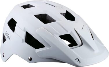 Велошолом BBB Nanga для MTB, з візором і кріпленням для камери, білий матовий, розмір L (58-61 см), для жінок і чоловіків