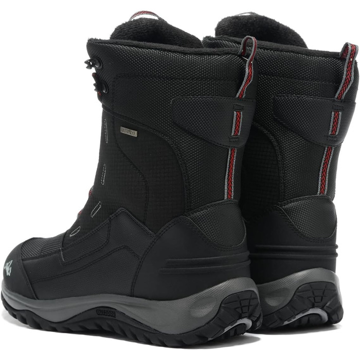 Чоловічі зимові чоботи Winter, утеплені хутром, теплі, водонепроникні (43 EU, чорний, сірий)