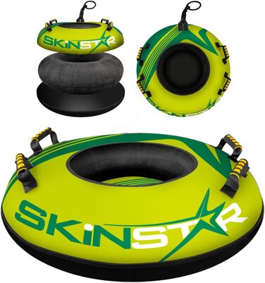 Надувні сани-коло SkinStar Snow Tube 100 см із ручками, зелений