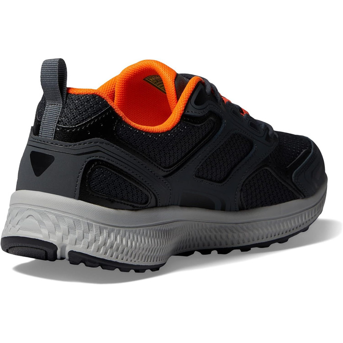 Кросівки Skechers GOrun Performance для чоловіків: тренування, біг, походи. Сірі/помаранчеві, 43 EU, X-широкі. З повітряно-поглинаючою піною.