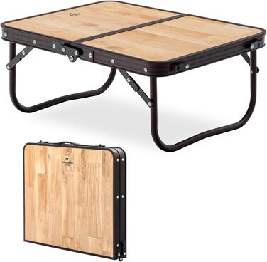 Складаний туристичний стіл Naturehike з регулюванням висоти, 90x60x37 см. MDF стіл з сумкою для кемпінгу, відпочинку на природі, саду, подорожей.