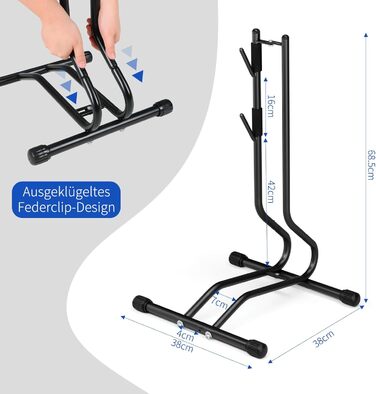 Підставка для велосипедів TLGREEN 2 шт. - стійка для паркування та ремонту, для MTB, шосе, ширина шини до 70 мм, 20-27 дюймів
