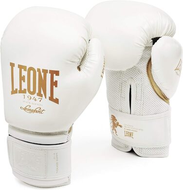Боксерські рукавички LEONE 1947 White Edition GN059 10 унцій, білі