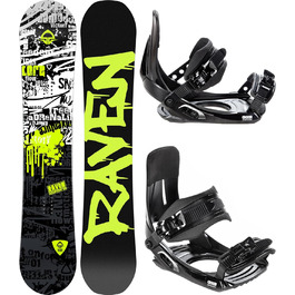 Дитячий сноуборд-набір RAVEN Core Junior з кріпленнями MP Junior Black XS/S