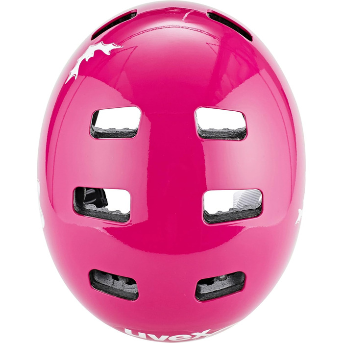 Дитячий велосипедний шолом Uvex Kid 3, рожевий (Scary Pink), 51-55 см