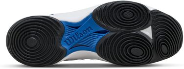 Взуття для падел-тенісу Wilson Hurakn Pro V2 для чоловіків (44 EU, X-широкий, білий, блакитний, чорний)